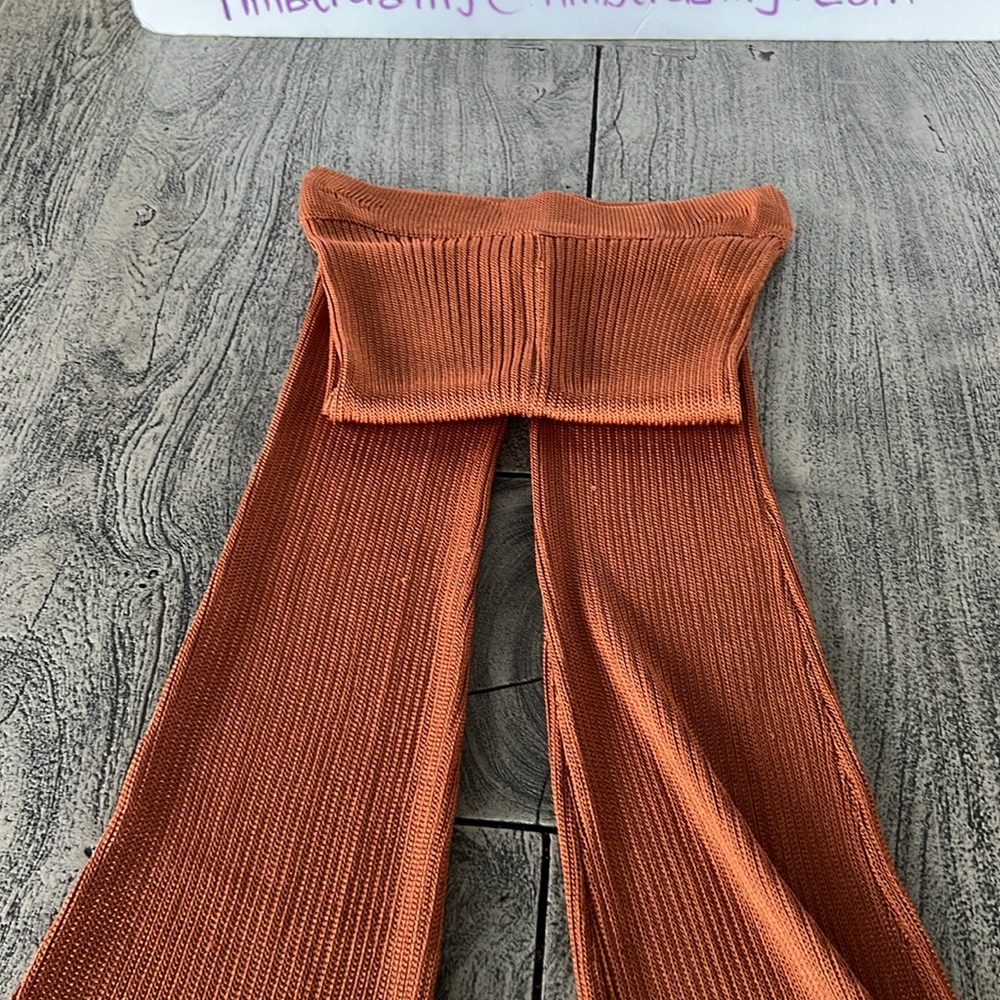 Calle Del Mar Aza Ziegler made with good vibes in USA knot flare bottom pants - Picture 5 of 16